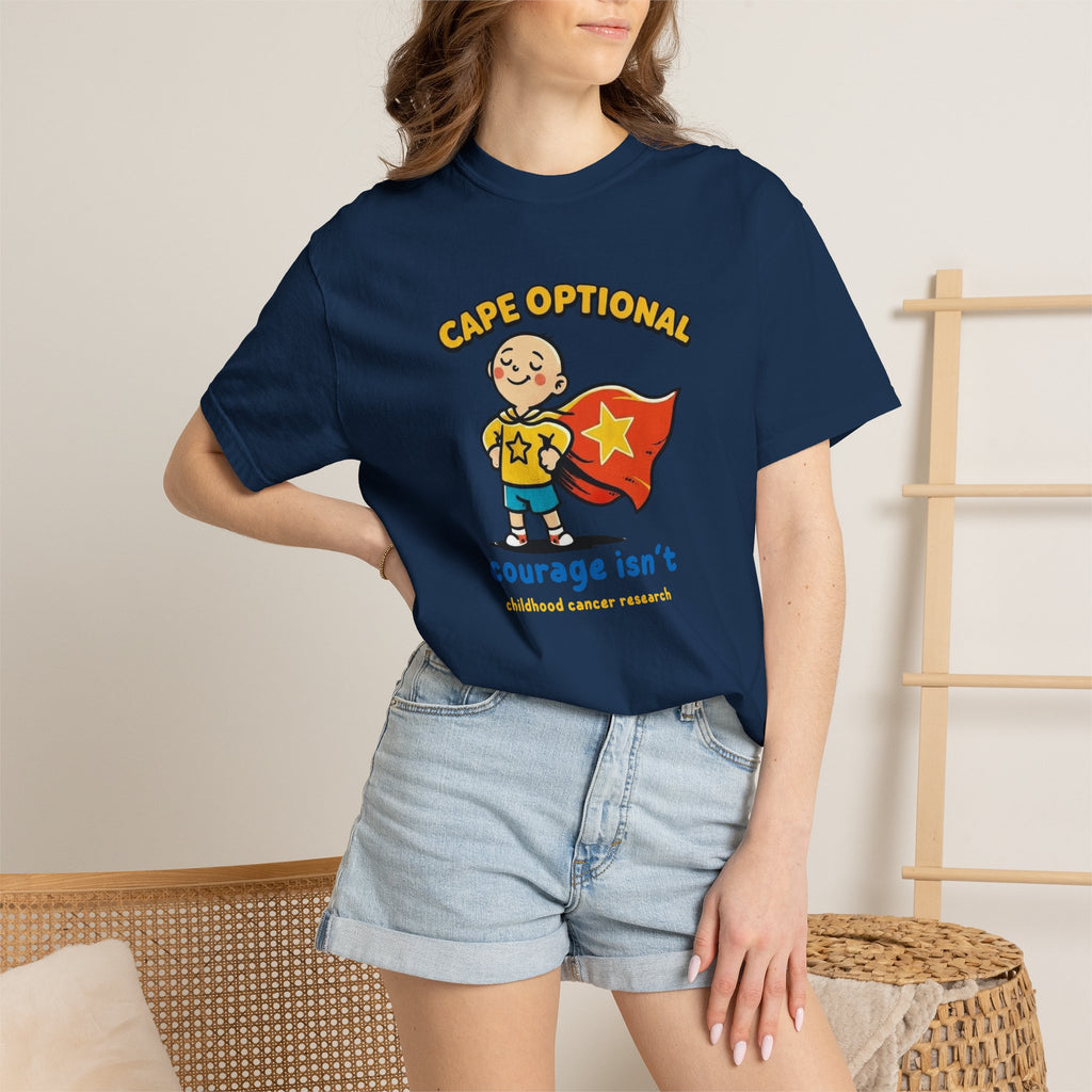 Cape Optional — Kids Cancer Awareness Tee