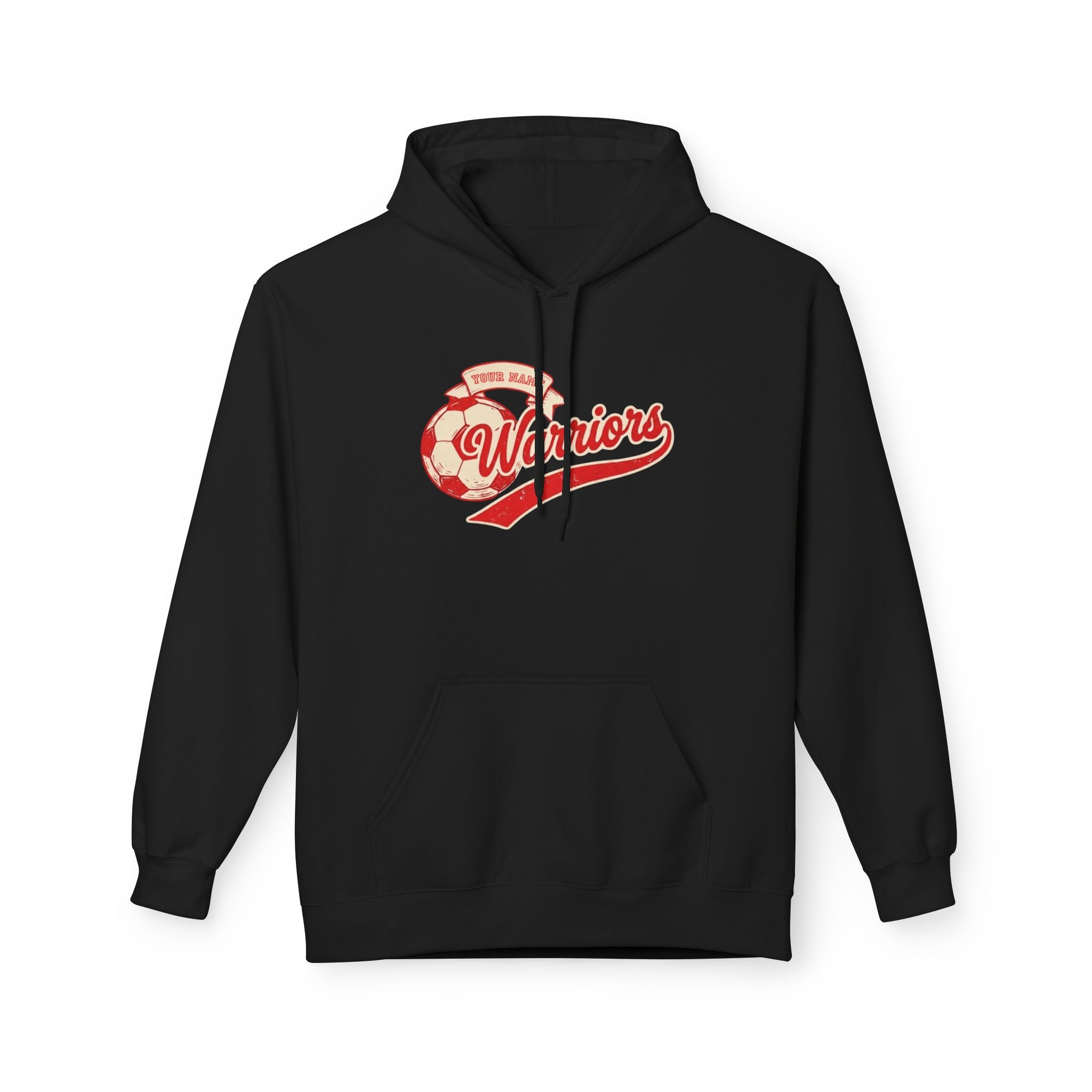 Adult Soccer Ball Banner Hoodie (Free Customization!)