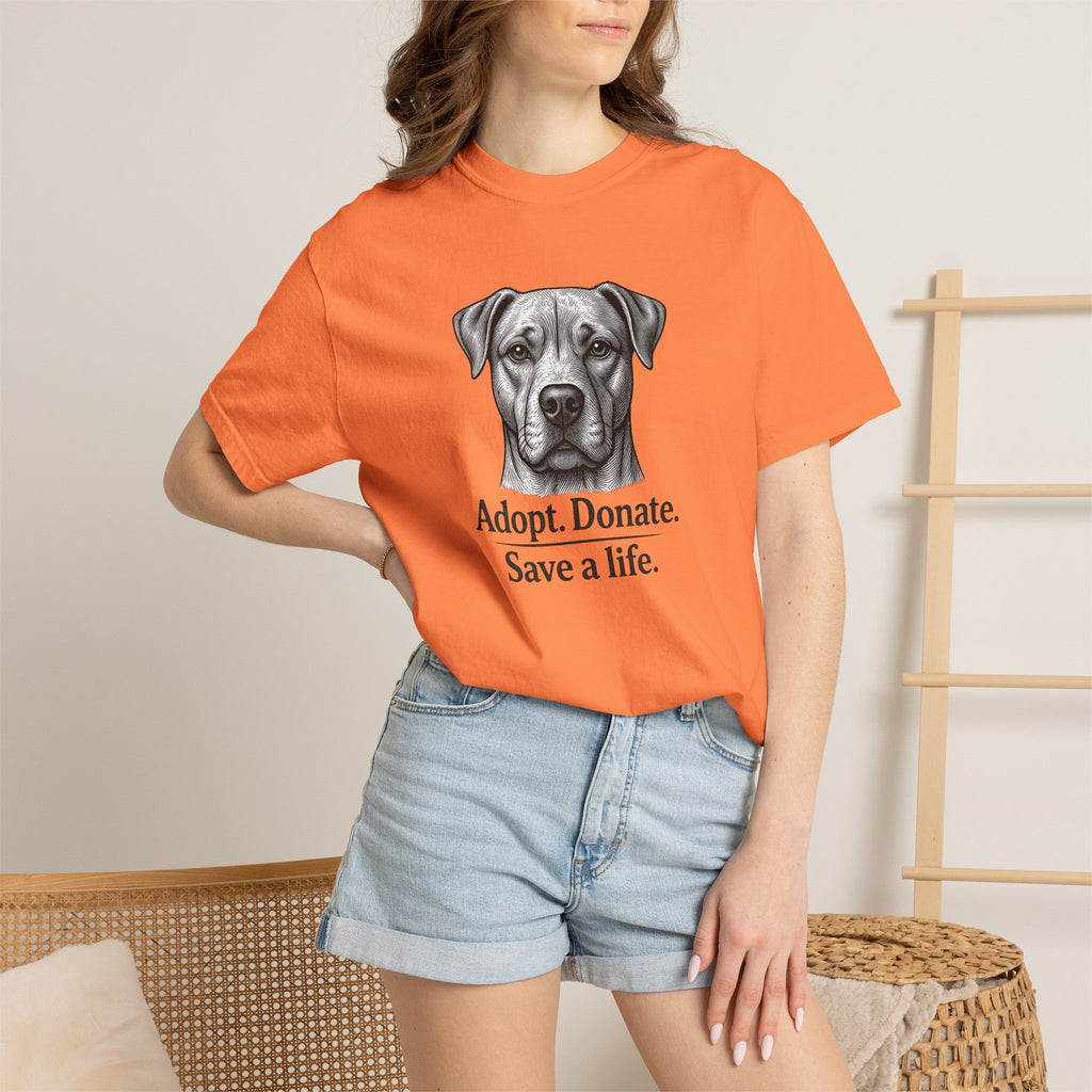 Adopt. Donate. Save a Life. — Dog Rescue Tee