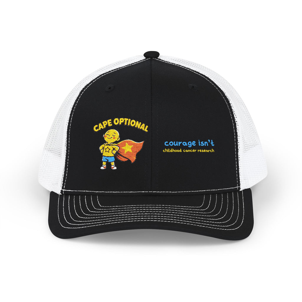Cape Optional — Kids Cancer Awareness Trucker Hat