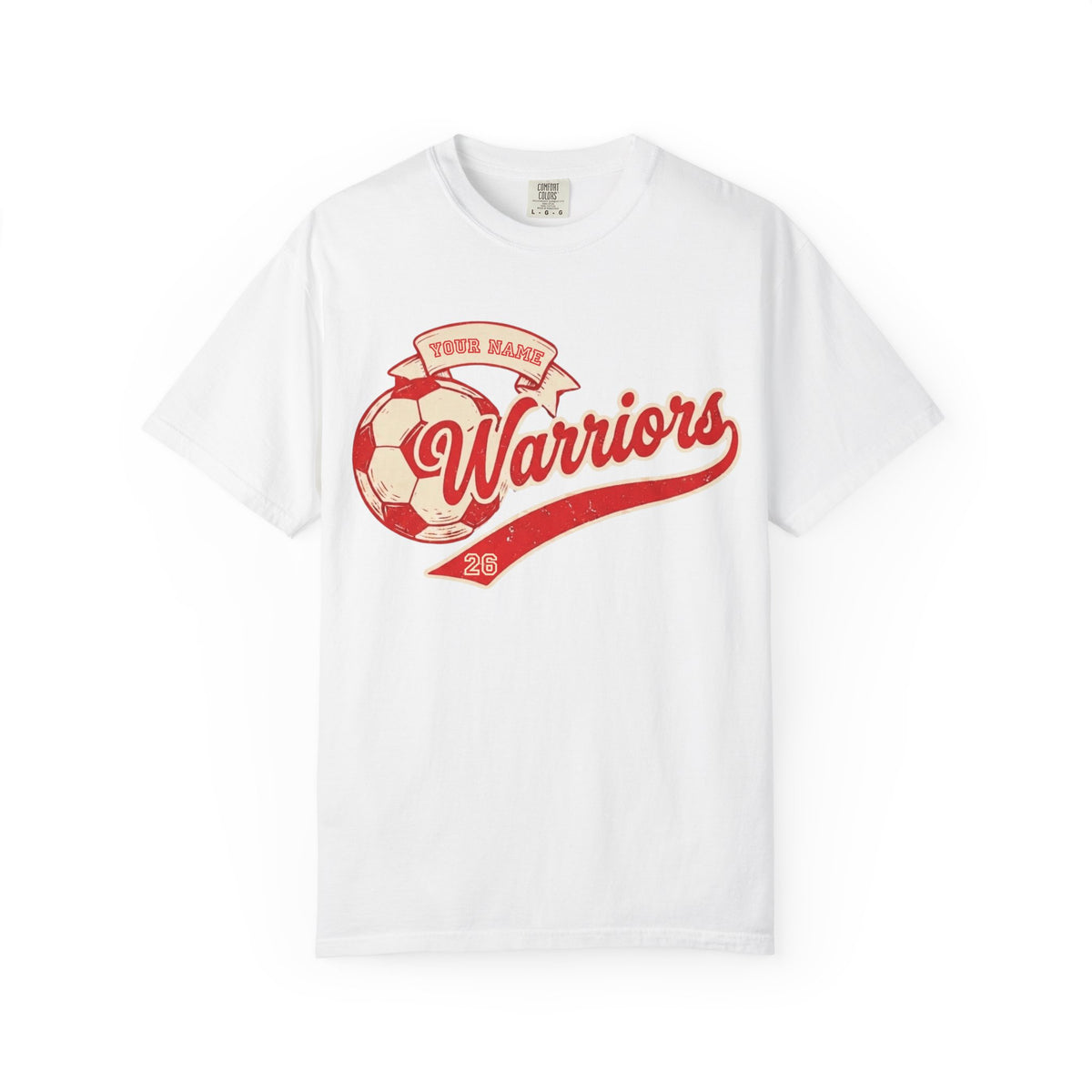 Adult Soccer Ball Banner Tee (Free Customization!)
