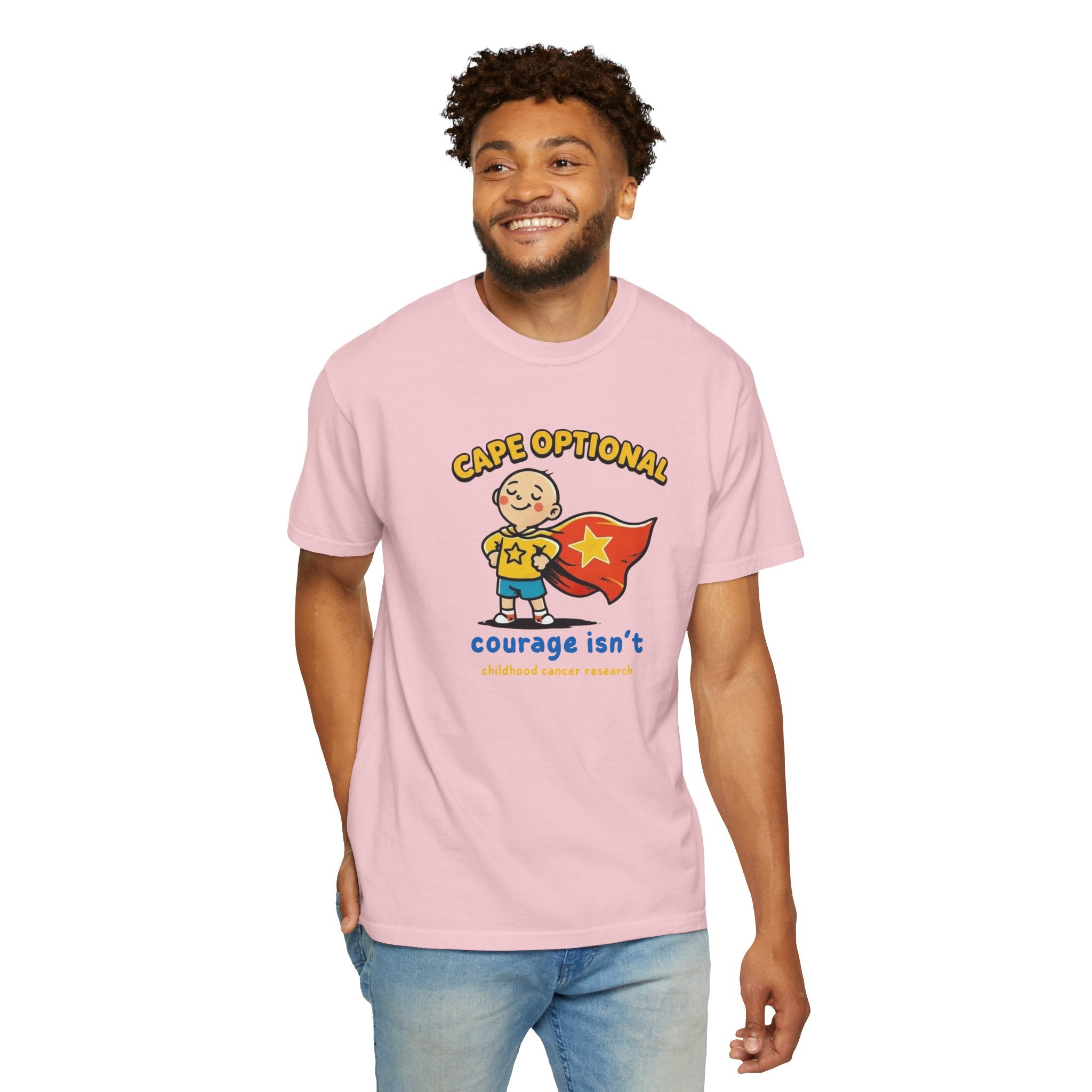 Cape Optional — Kids Cancer Awareness Tee