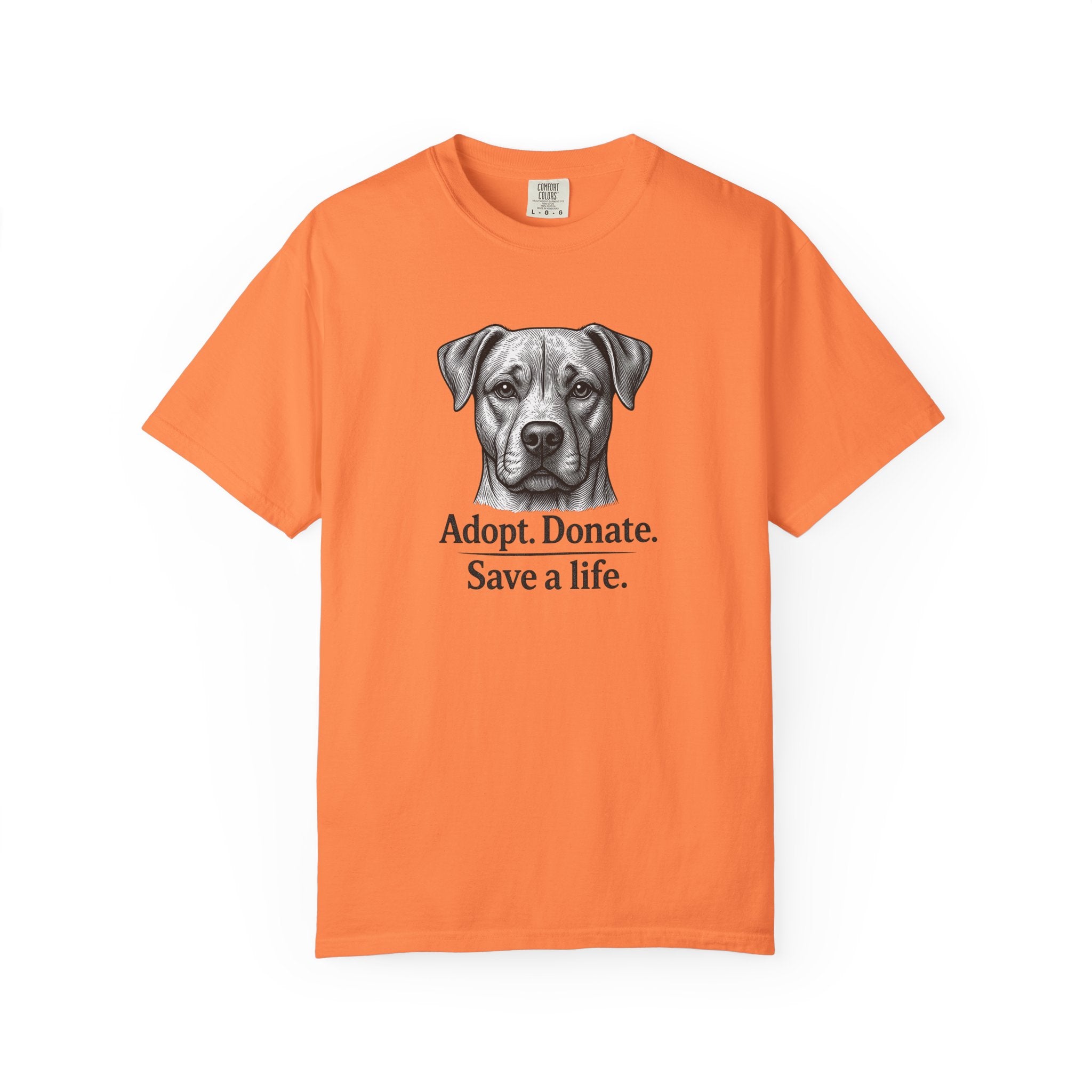 Adopt. Donate. Save a Life. — Dog Rescue Tee