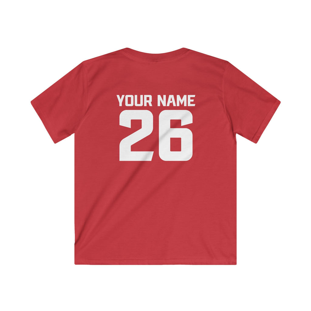Youth Warrior Crest Tee + Name & Number (Free Customization!)