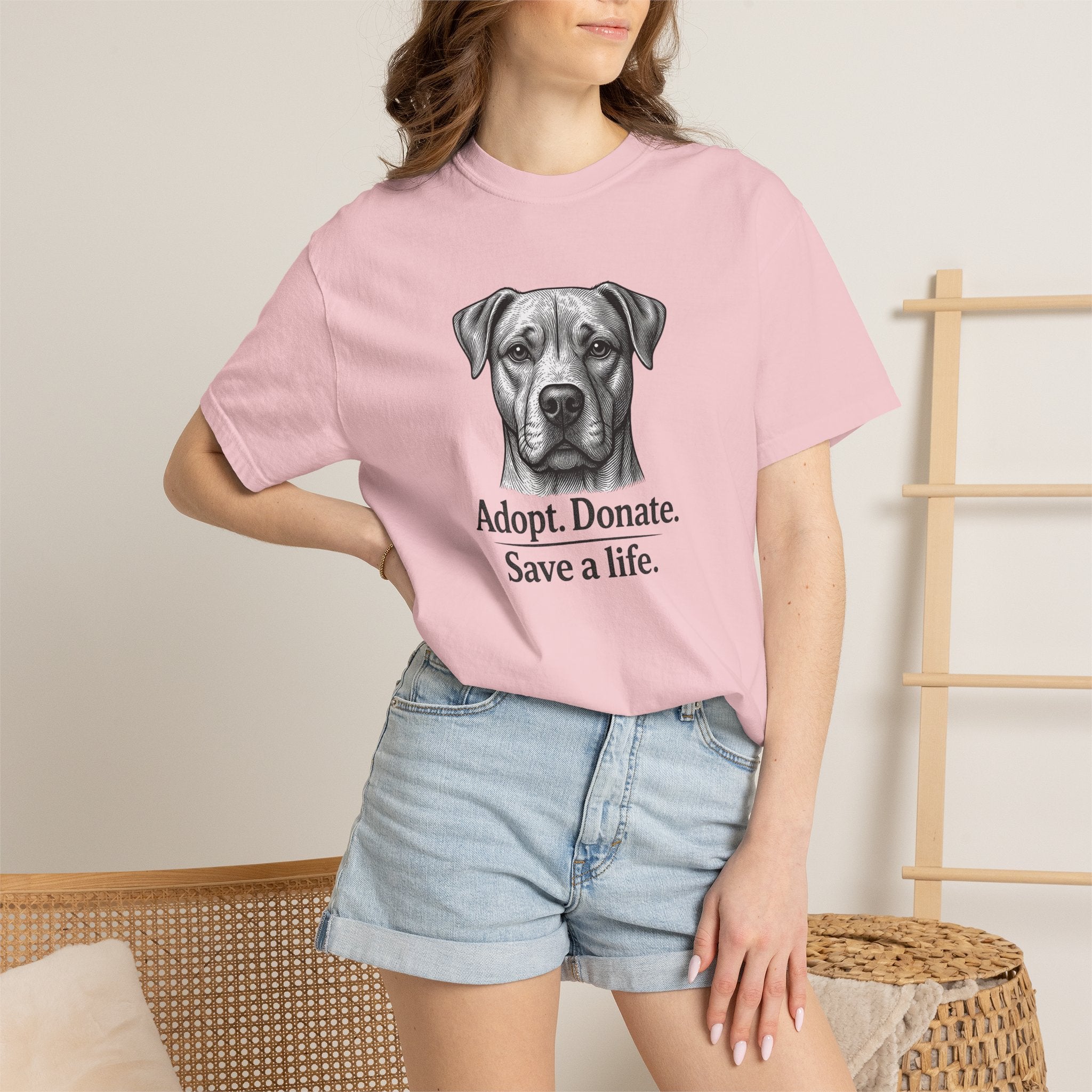 Adopt. Donate. Save a Life. — Dog Rescue Tee