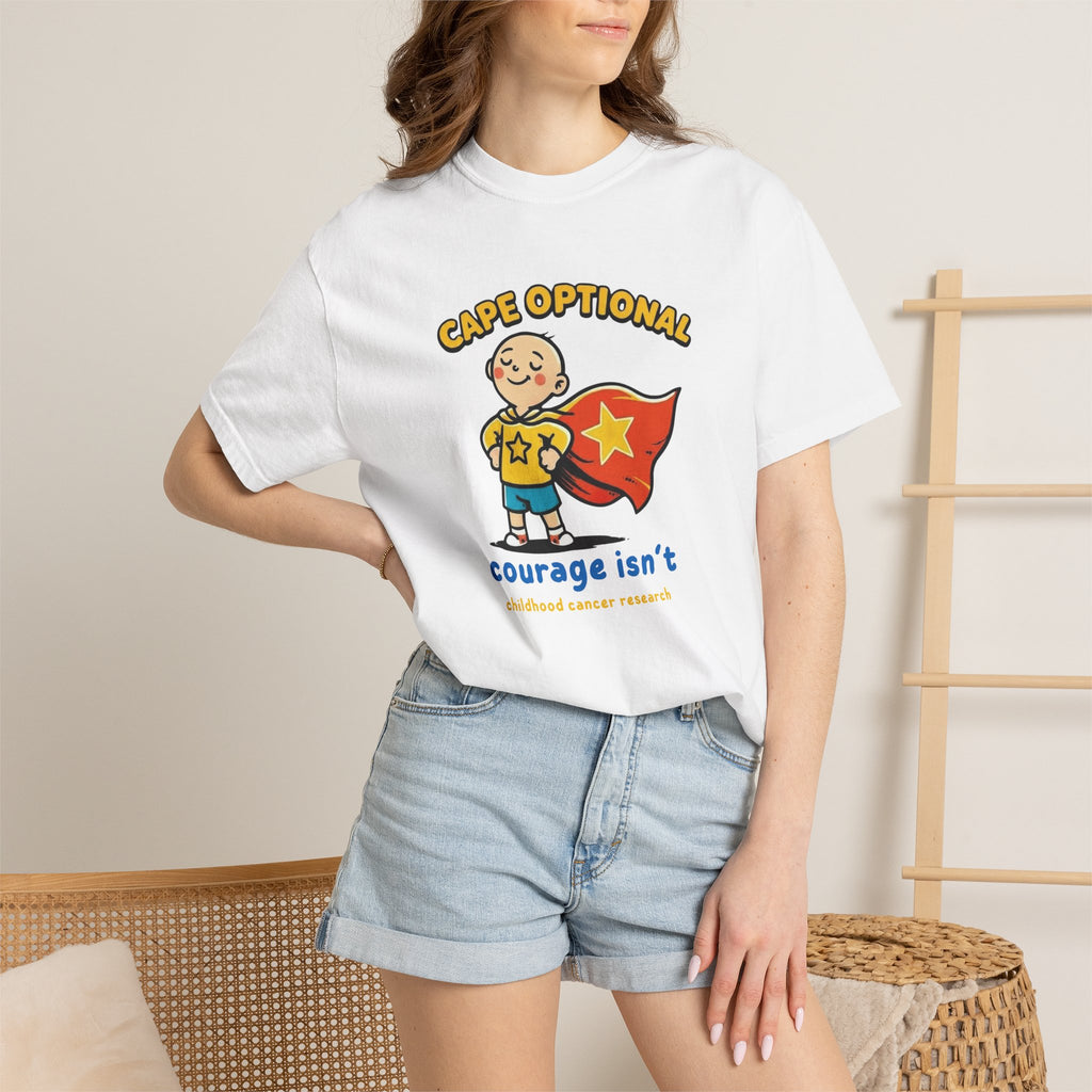 Cape Optional — Kids Cancer Awareness Tee