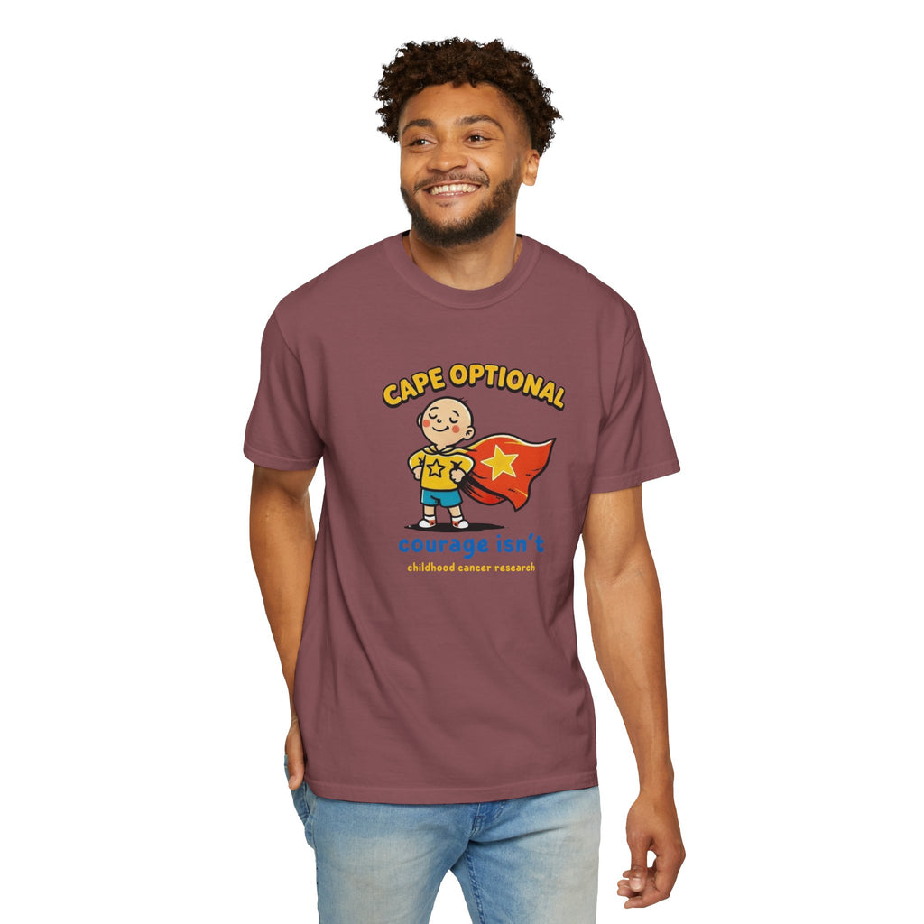 Cape Optional — Kids Cancer Awareness Tee