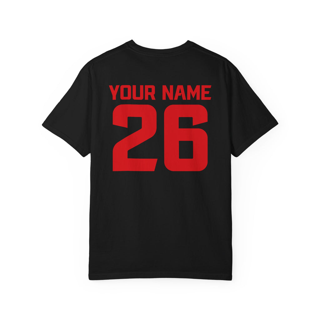 Adult Warrior Crest Tee + Name & Number (Free Customization!)