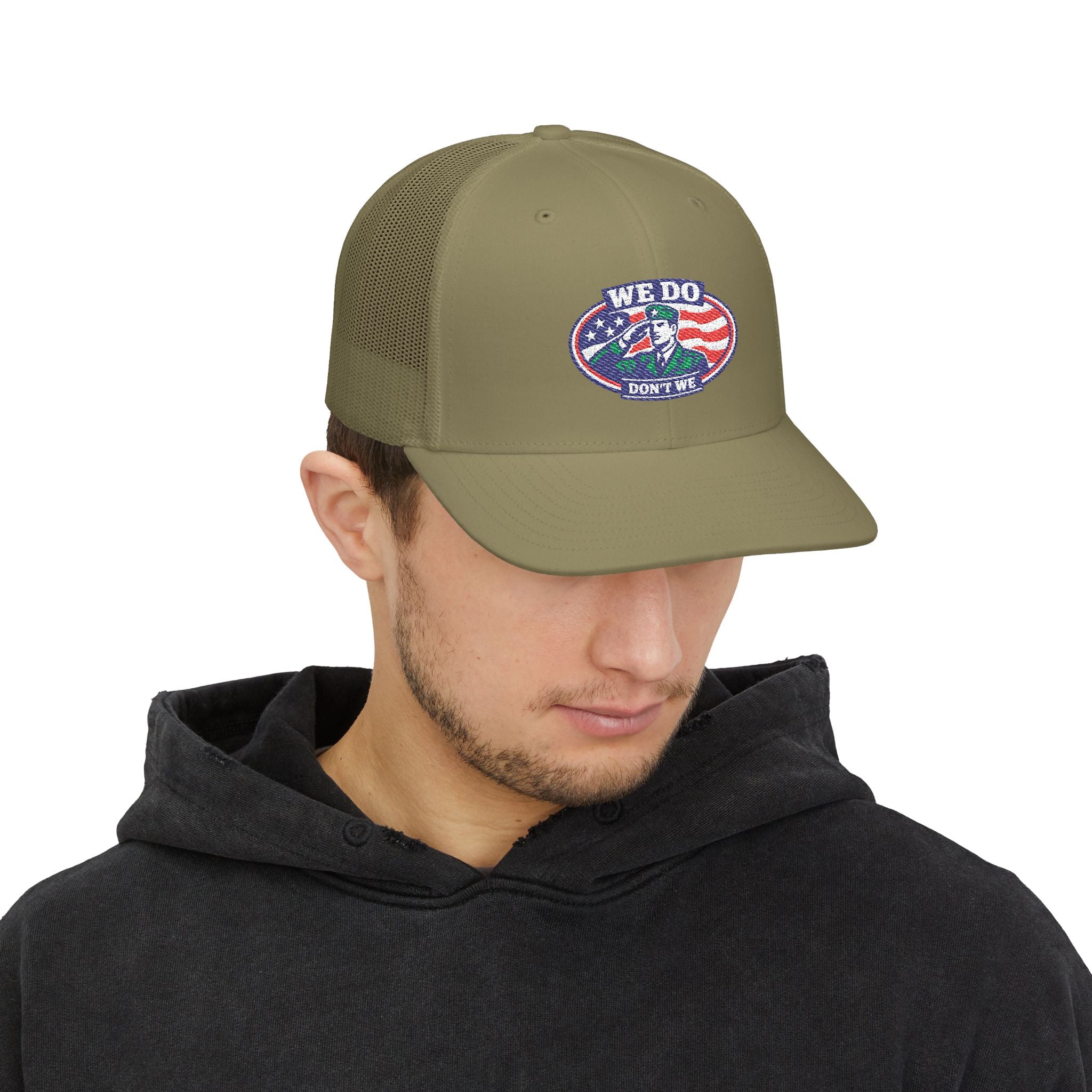 We Do, Don't We — Patriotic Trucker Hat