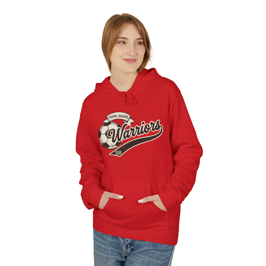 Adult Soccer Ball Banner Hoodie (Free Customization!)
