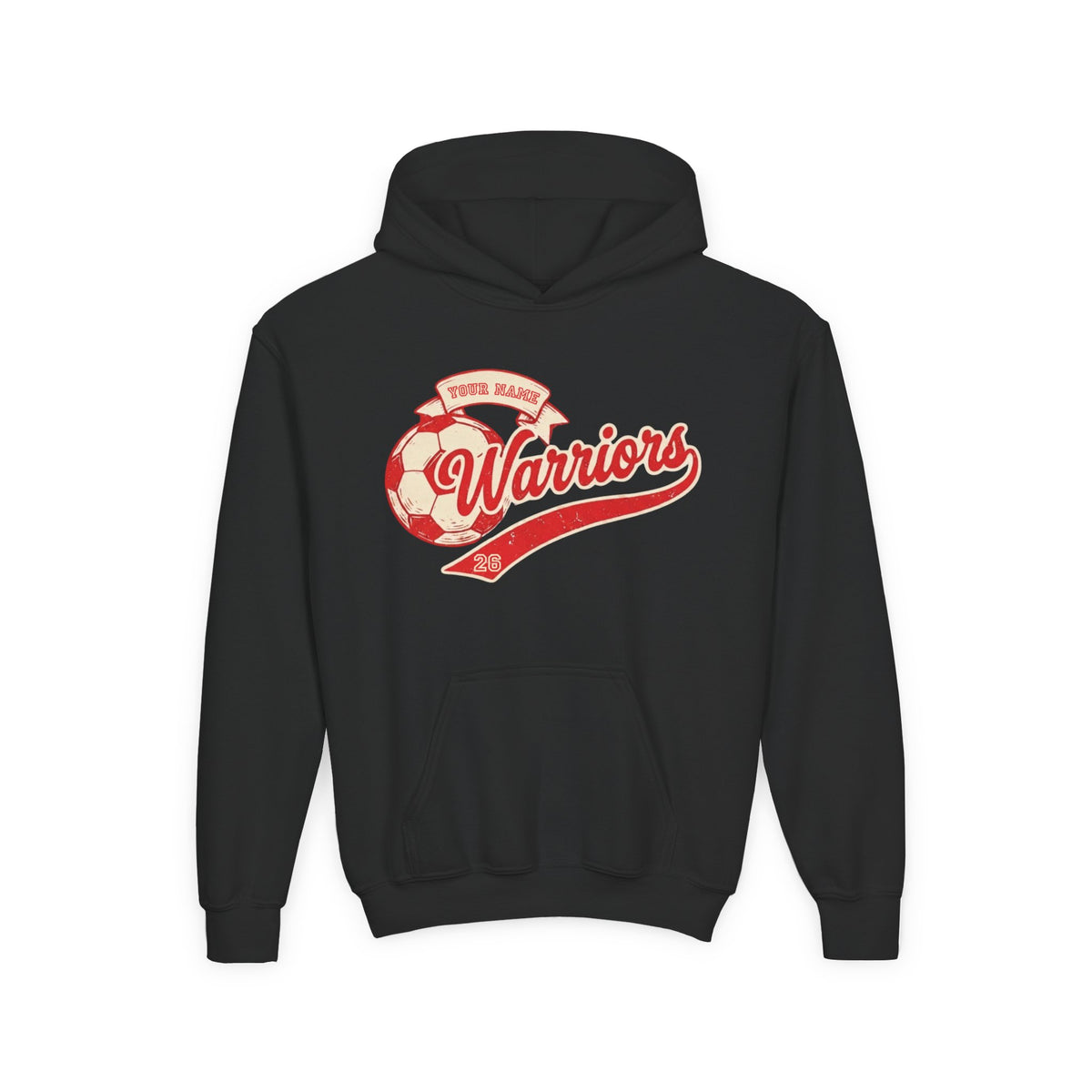 Youth Soccer Ball Banner Hoodie (Free Customization!)