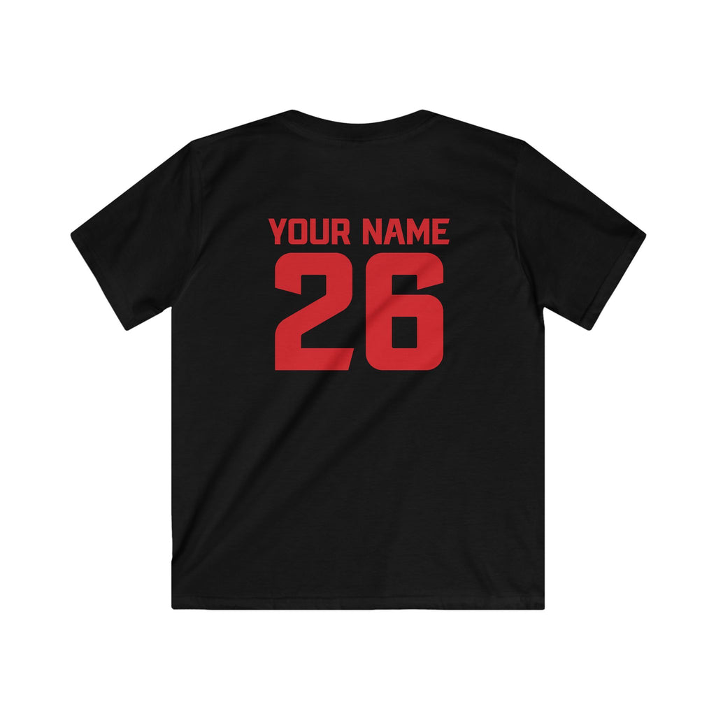 Youth Warrior Crest Tee + Name & Number (Free Customization!)
