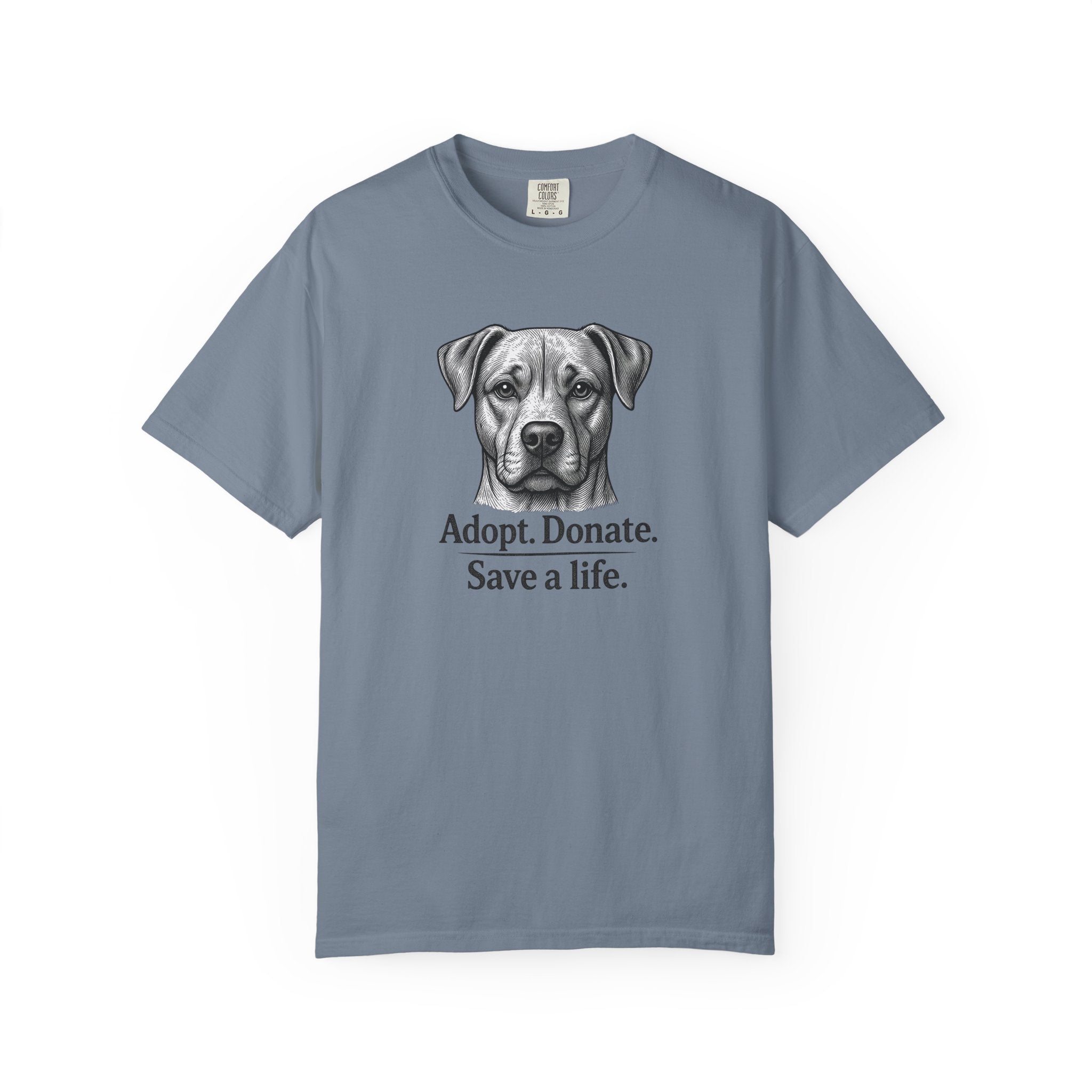 Adopt. Donate. Save a Life. — Dog Rescue Tee