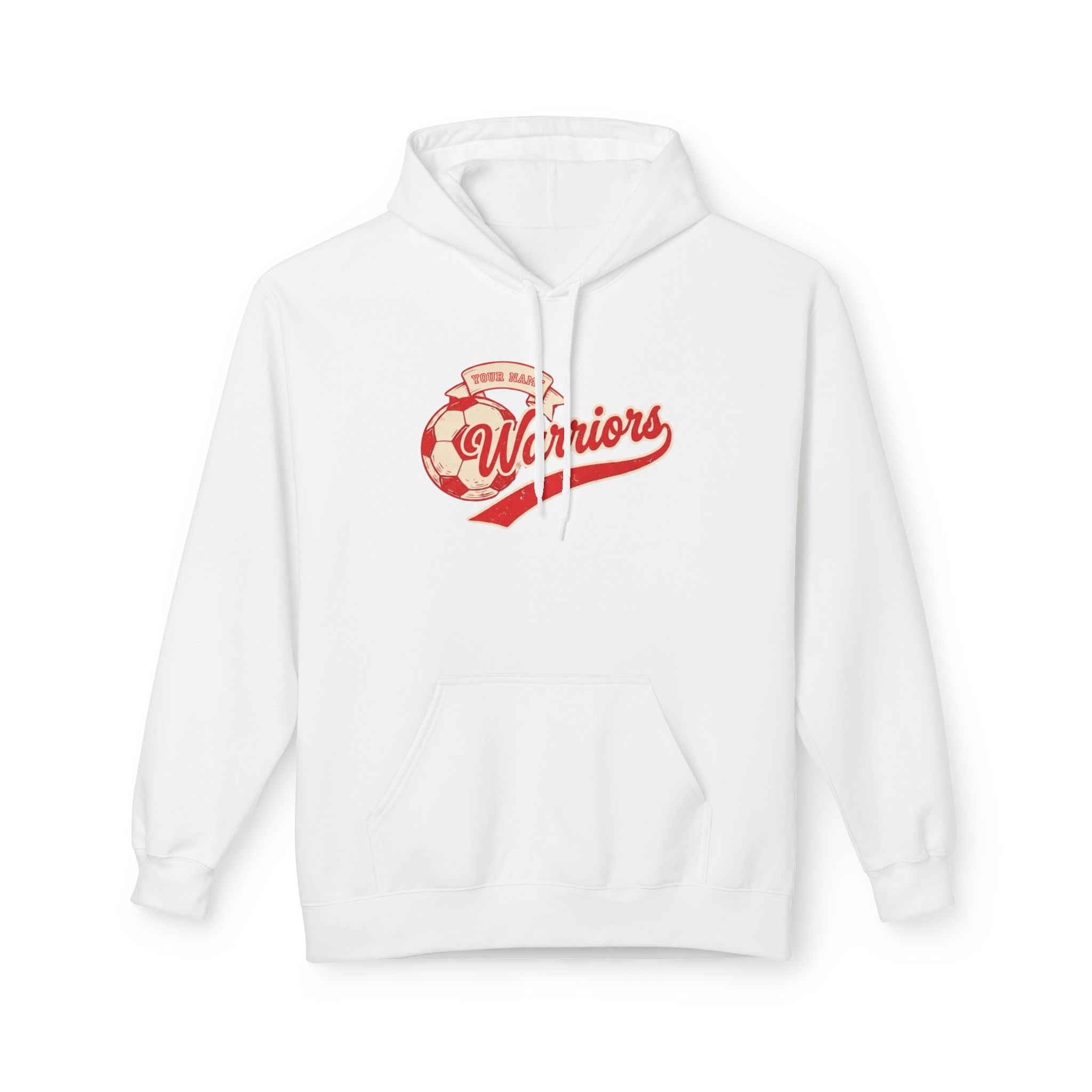 Adult Soccer Ball Banner Hoodie (Free Customization!)