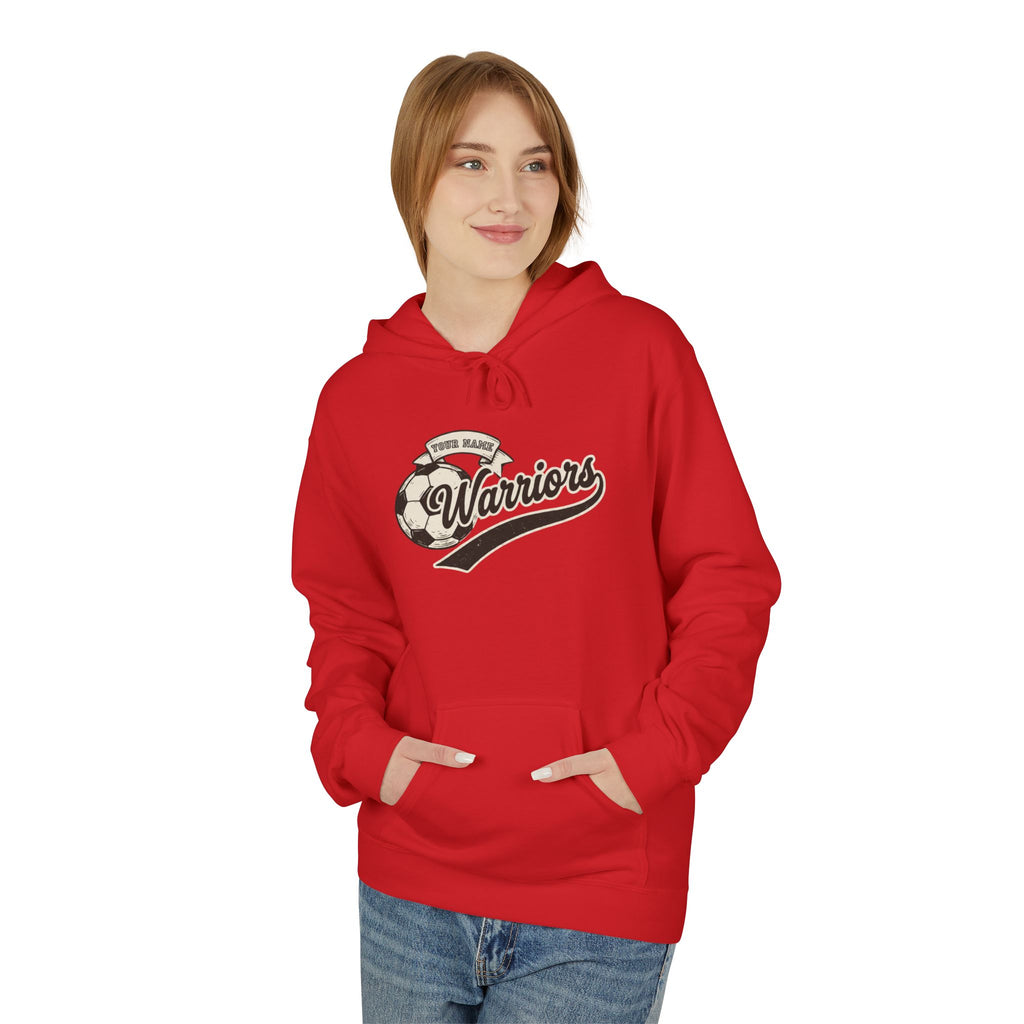 Adult Soccer Ball Banner Hoodie (Free Customization!)