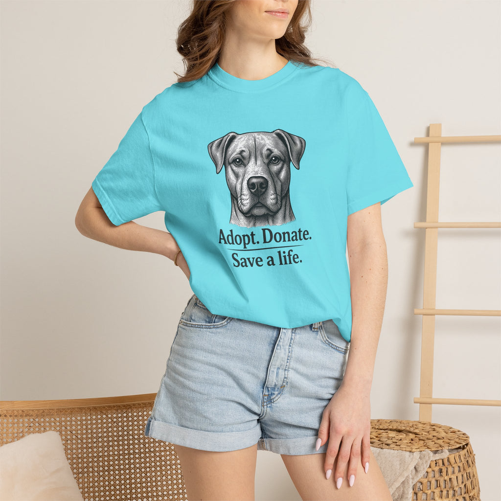 Adopt. Donate. Save a Life. — Dog Rescue Tee