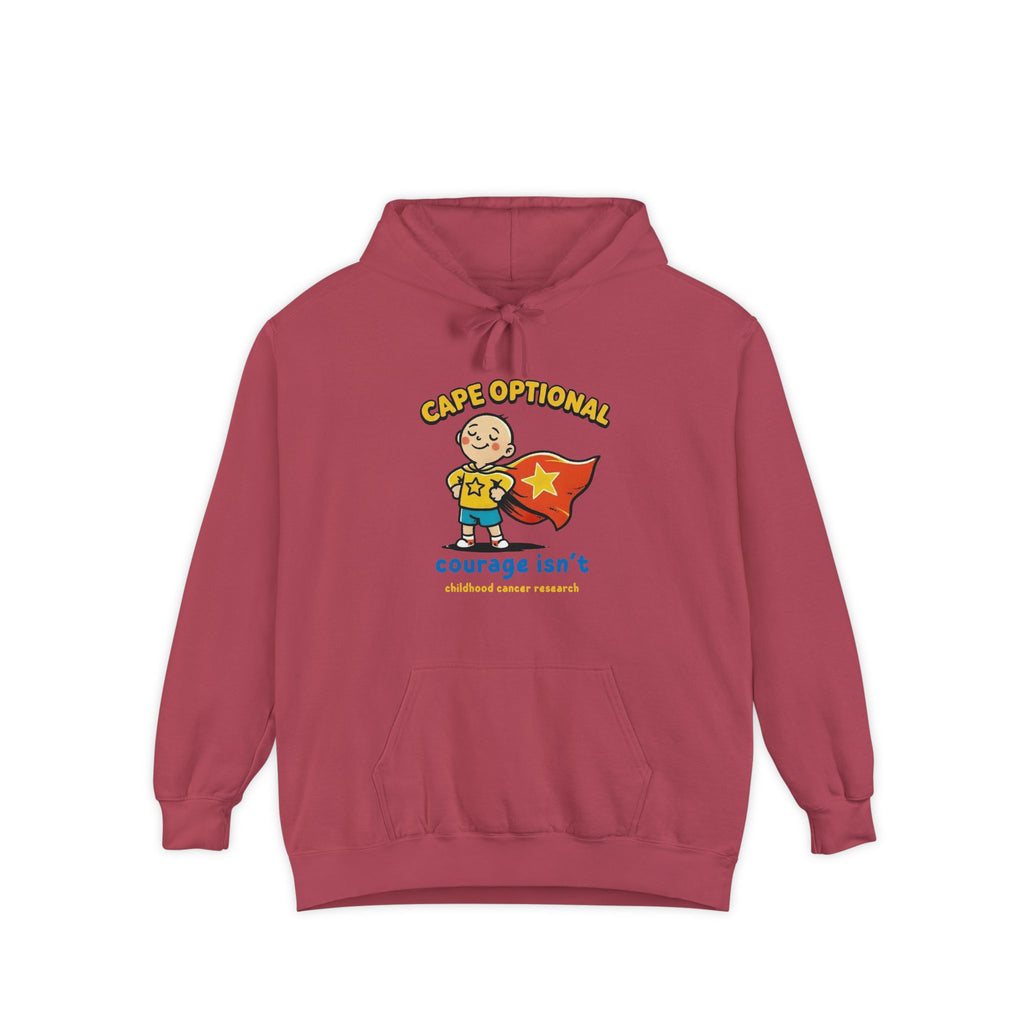 Cape Optional — Kids Cancer Awareness Hoodie