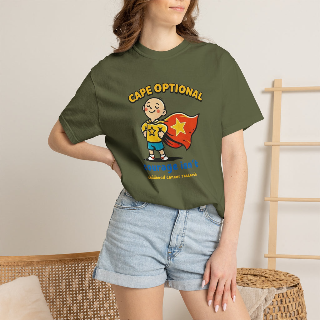 Cape Optional — Kids Cancer Awareness Tee