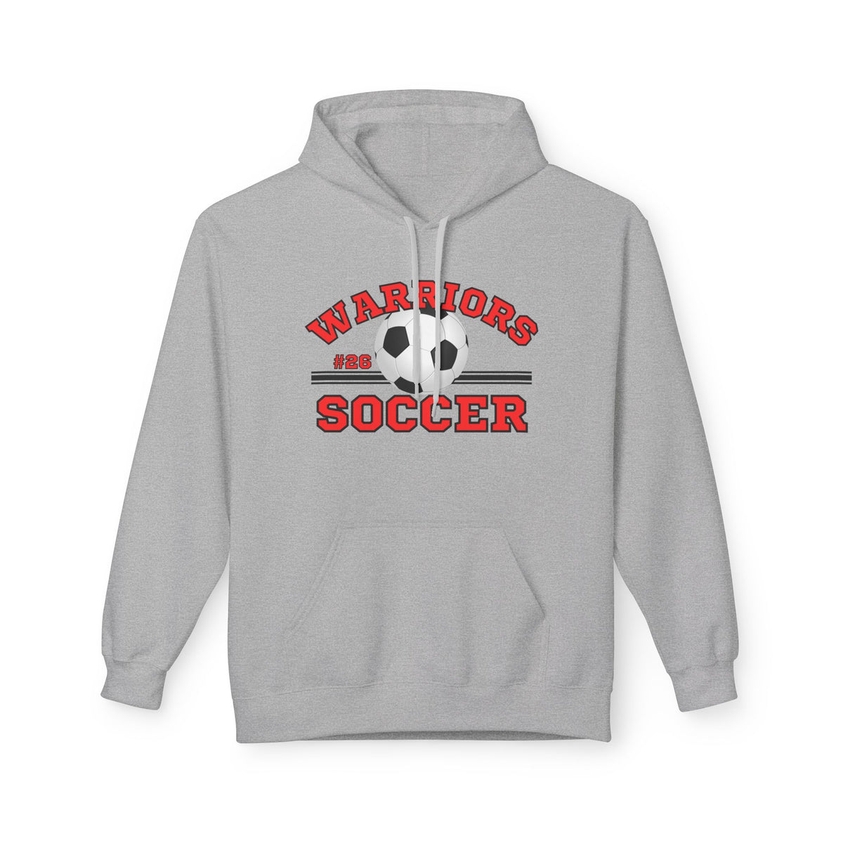 Adult Warrior Number Hoodie (Free Customization!)