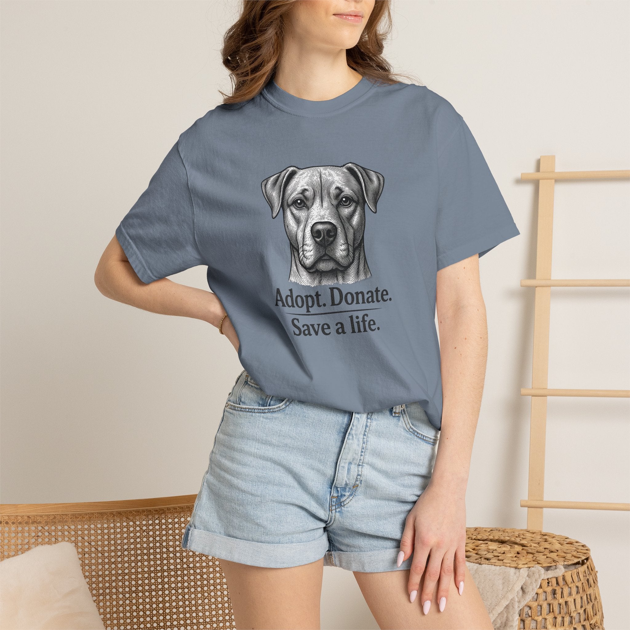 Adopt. Donate. Save a Life. — Dog Rescue Tee