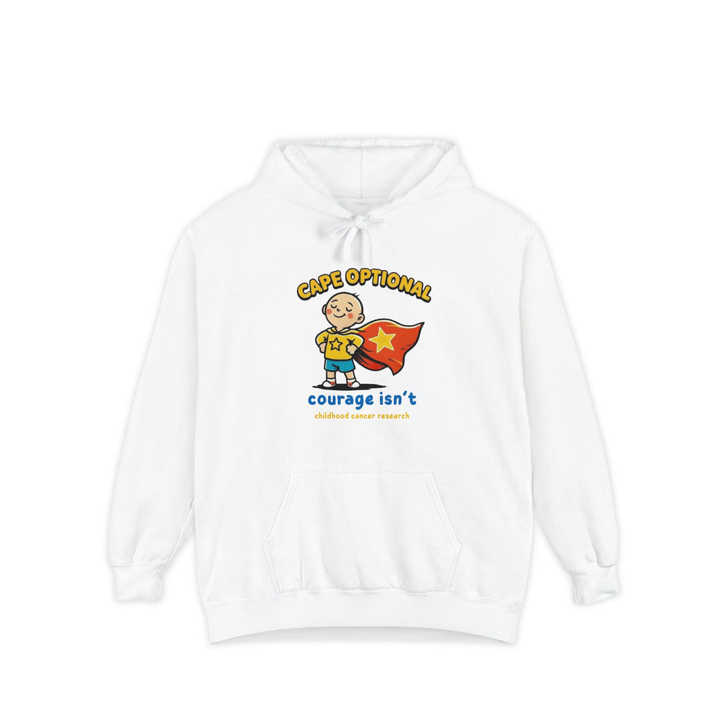 Cape Optional — Kids Cancer Awareness Hoodie