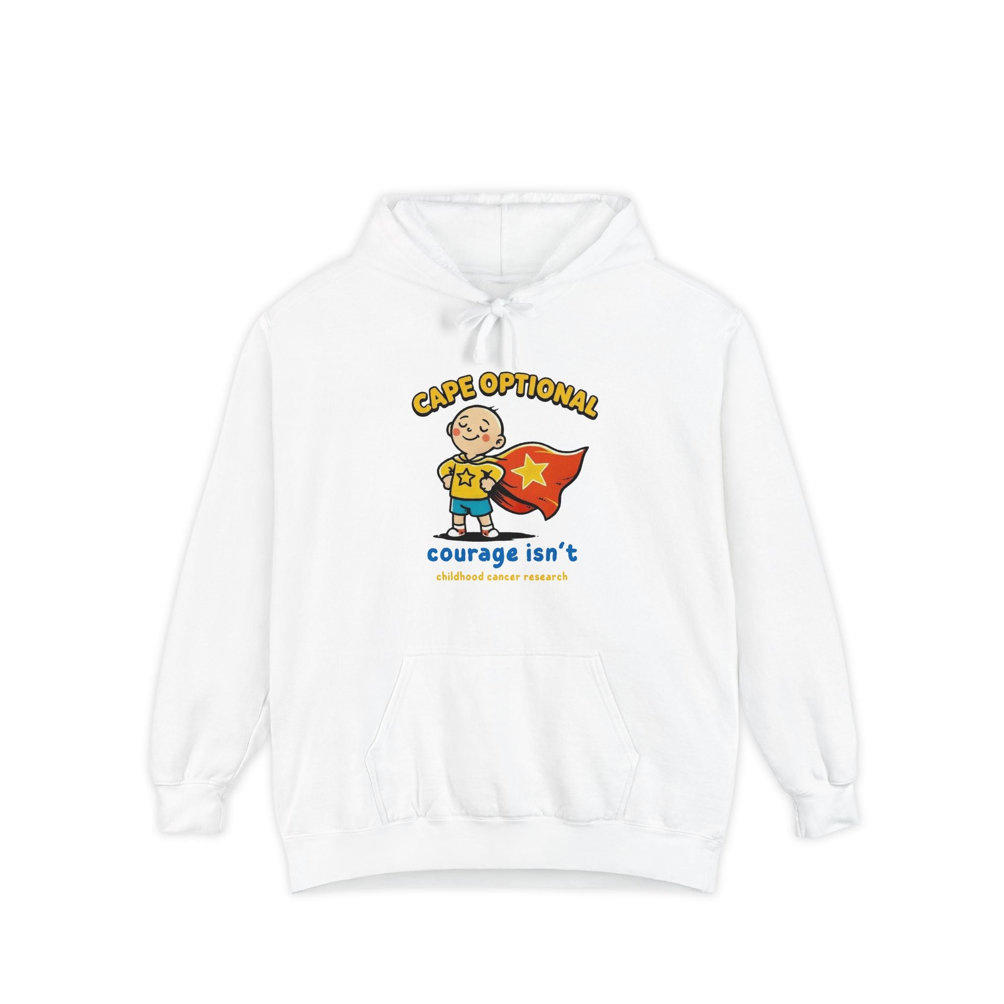Cape Optional — Kids Cancer Awareness Hoodie