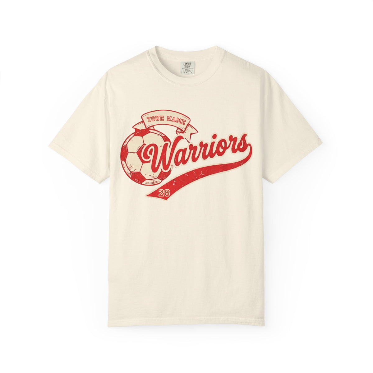 Adult Soccer Ball Banner Tee (Free Customization!)