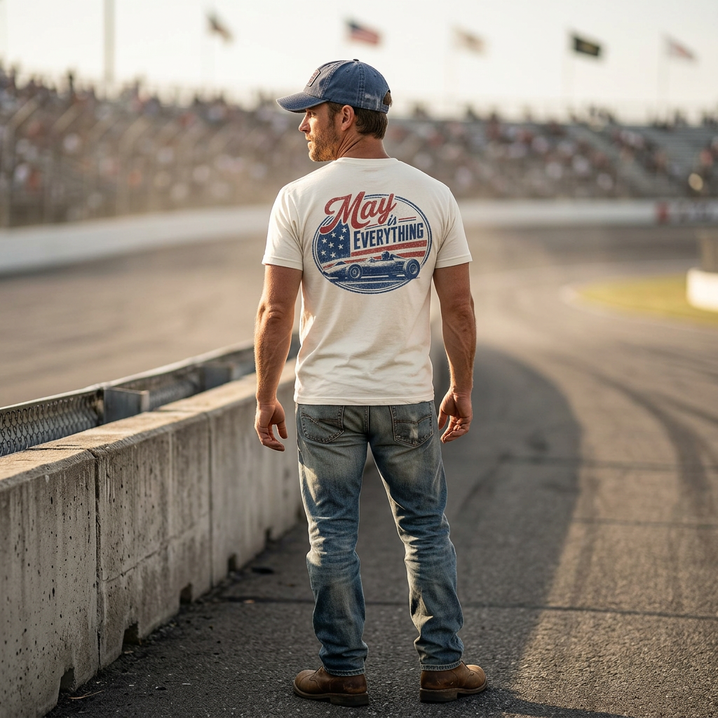 May is Everything T-Shirt — Vintage Racing Tee