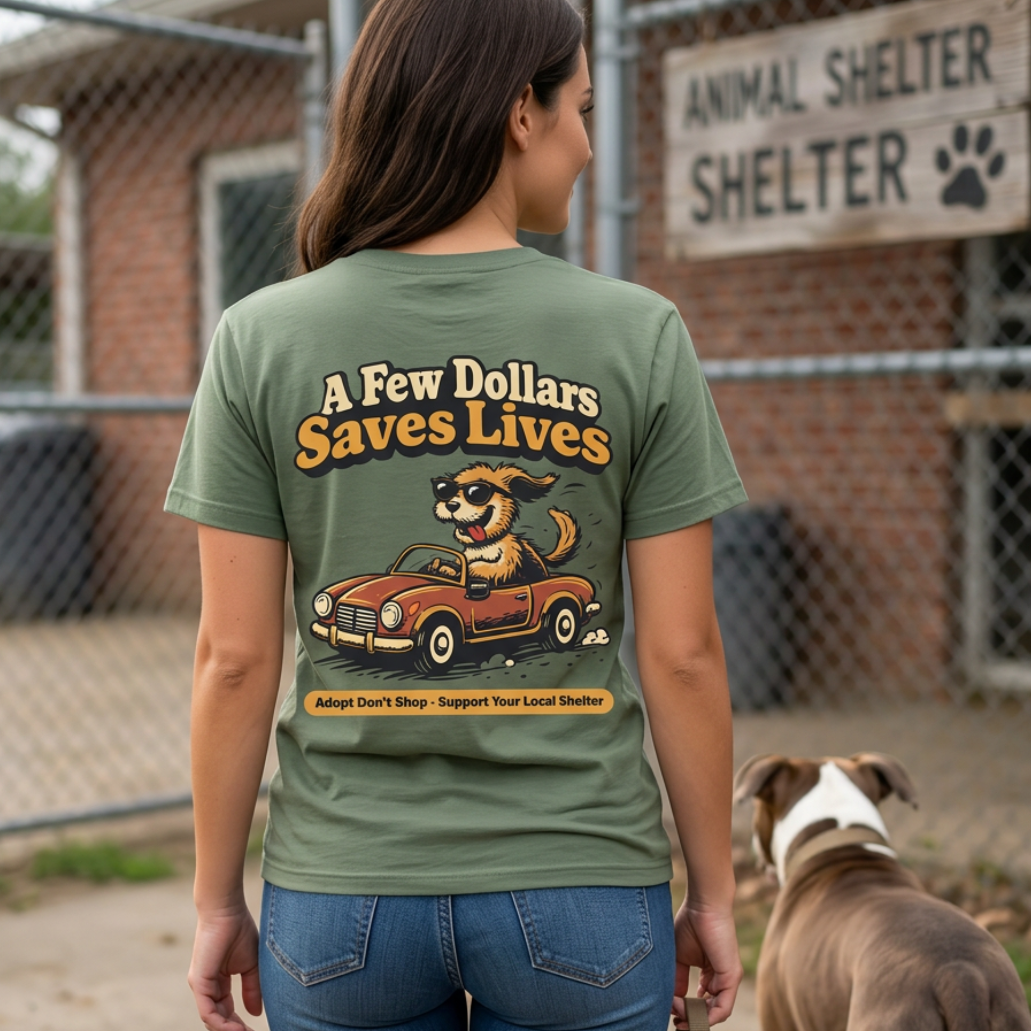 A Few Dollars Saves Lives — Dog Rescue Tee